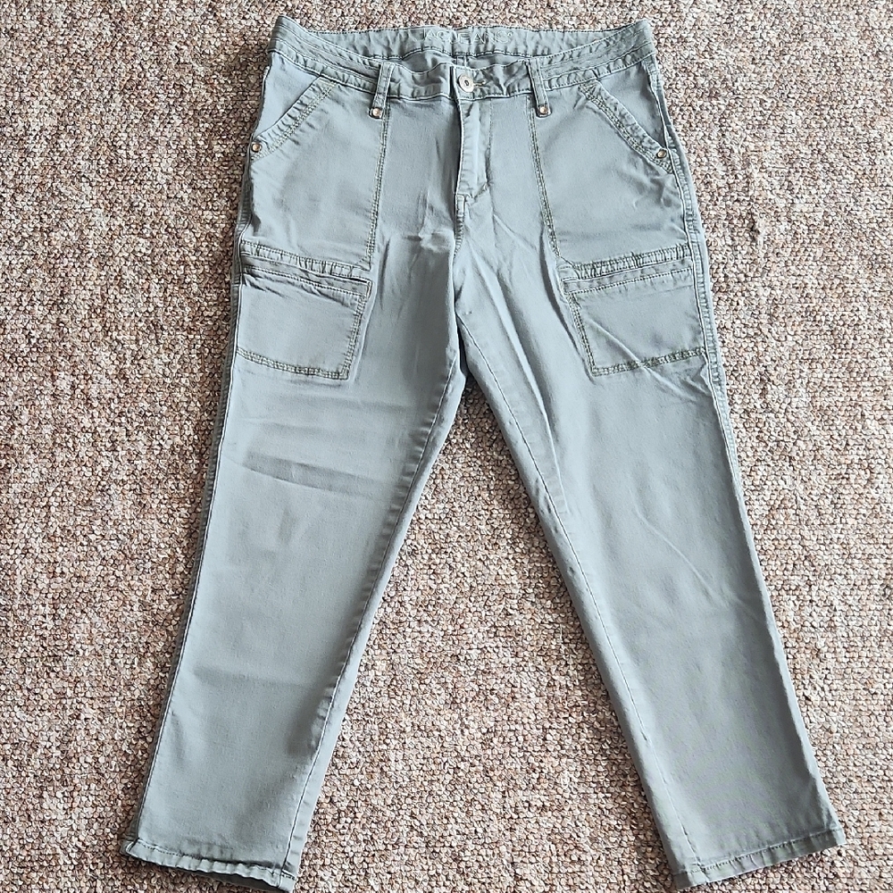 JagJeans Cargo Pants with Relaxed Fit and Full Length
